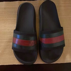 Gucci Mens Rubber Slides
